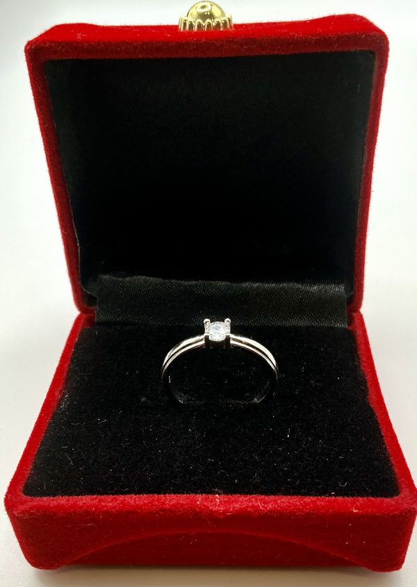 ✨ Sterling Silver Solitaire CZ Ring – 2.07g | Size N/O | Elegant Promise or Engagement Ring - Image 3