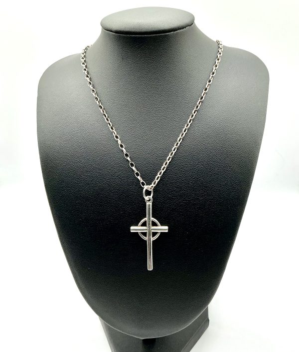 Sterling Silver Celtic Cross Pendant – 1998 London Maker HJ, 925 Hallmarked, 16” Chain - Image 9