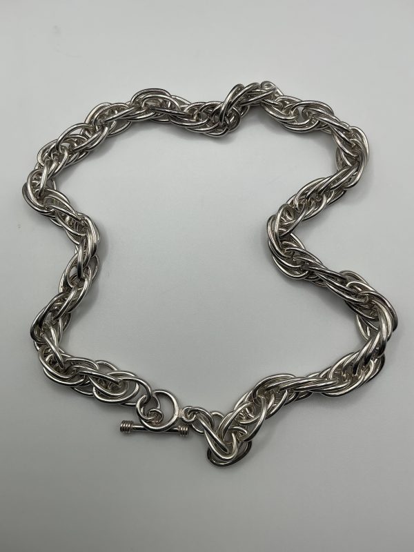 Solid Sterling Silver 75.13g Triple Rope Chain Necklace – 16 Inch | Luxury Statement Jewellery - Image 5
