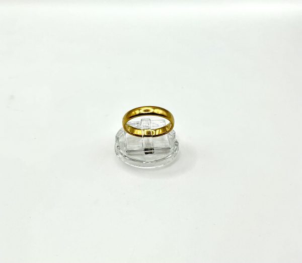 Antique 22ct Gold Band Ring – Hallmarked Birmingham 1849, Size O, 4.5g, 5mm Wide - Image 7