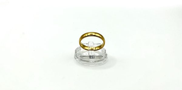 Antique 22ct Gold Band Ring – Hallmarked Birmingham 1849, Size O, 4.5g, 5mm Wide - Image 6