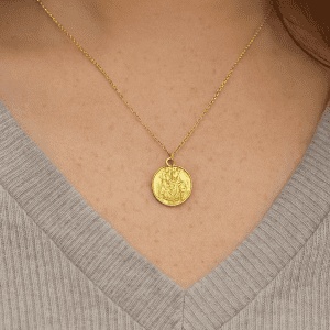 Antique 1861 9ct Gold Saint Christopher Medal Pendant – 1.02g – Birmingham Hallmark – By C.P.S Jewellery Ltd