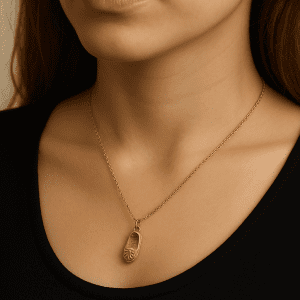 Vintage 9K Gold Slipper Charm – London 1966 by C&T – 1.97g