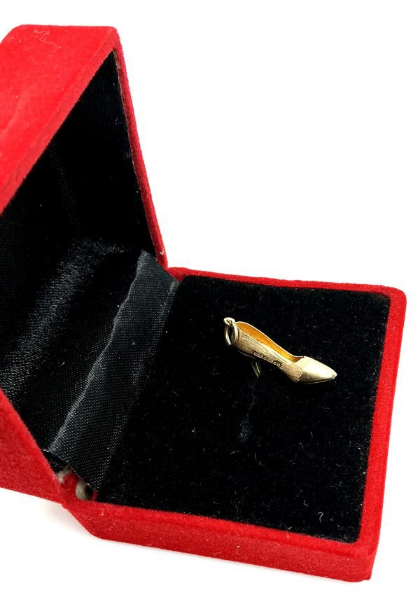 Vintage 9K Gold High-Heeled Shoe Charm – Birmingham 1975 – WH Collins & Co – 0.9g - Image 8