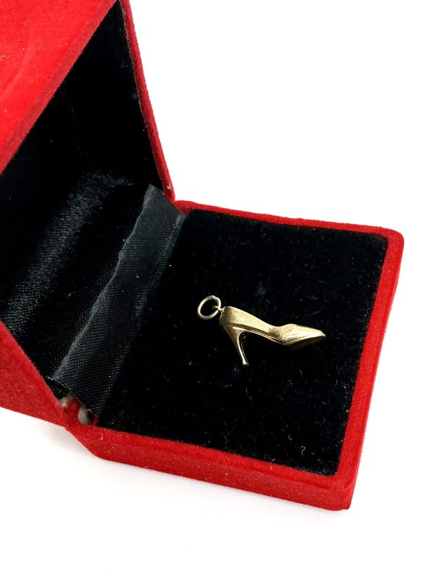 Vintage 9K Gold High-Heeled Shoe Charm – Birmingham 1975 – WH Collins & Co – 0.9g - Image 9