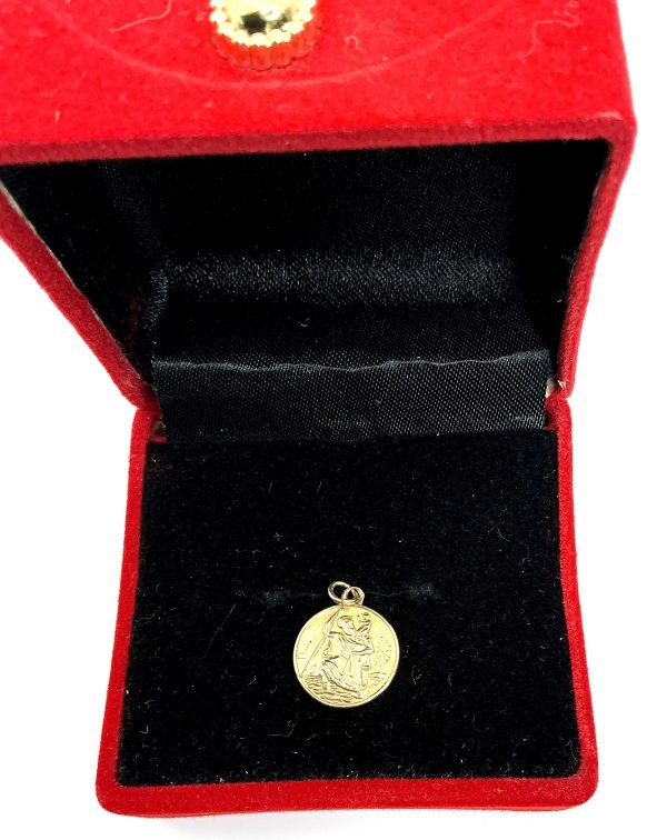 Antique 1861 9ct Gold Saint Christopher Medal Pendant – 1.02g – Birmingham Hallmark – By C.P.S Jewellery Ltd - Image 5