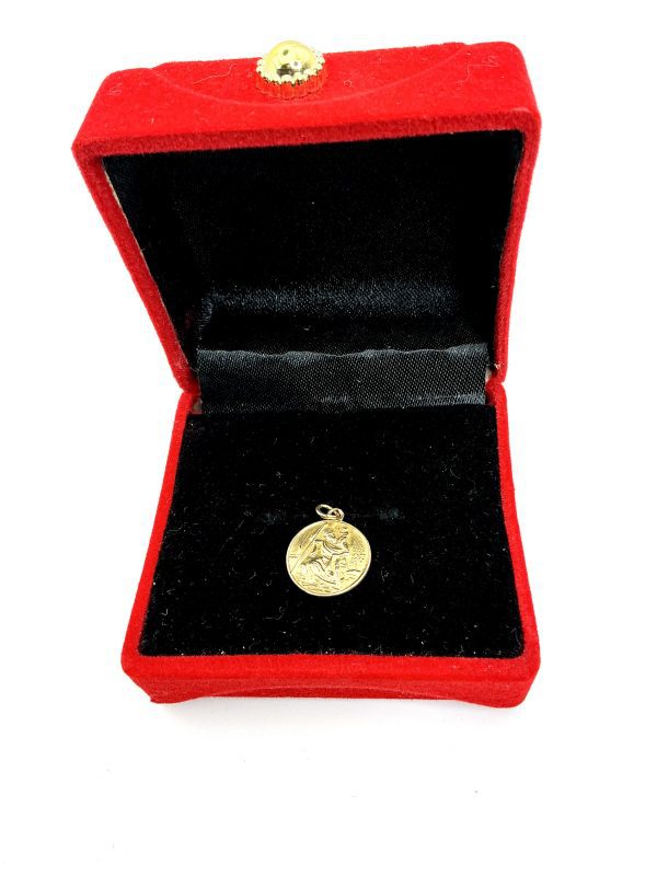Antique 1861 9ct Gold Saint Christopher Medal Pendant – 1.02g – Birmingham Hallmark – By C.P.S Jewellery Ltd - Image 4