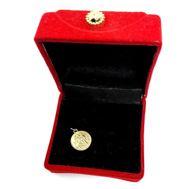 Antique 1861 9ct Gold Saint Christopher Medal Pendant – 1.02g – Birmingham Hallmark – By C.P.S Jewellery Ltd - Image 2