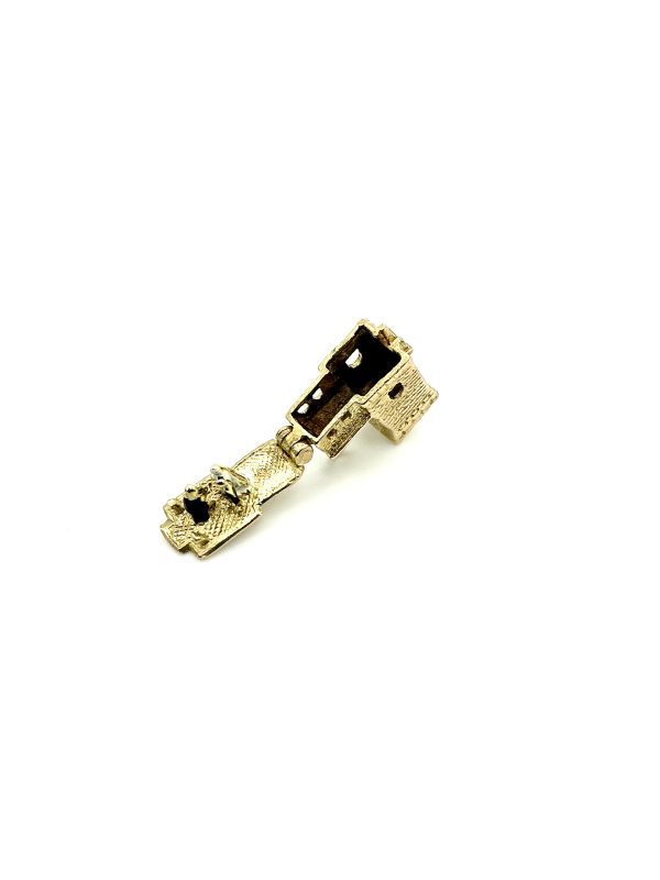 Antique 1802 9K Gold Church Charm – Opens to Blessing Scene – 3.9g – London Hallmark - Image 8