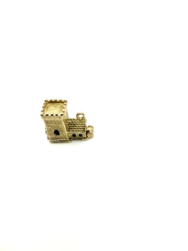 Antique 1802 9K Gold Church Charm – Opens to Blessing Scene – 3.9g – London Hallmark - Image 7