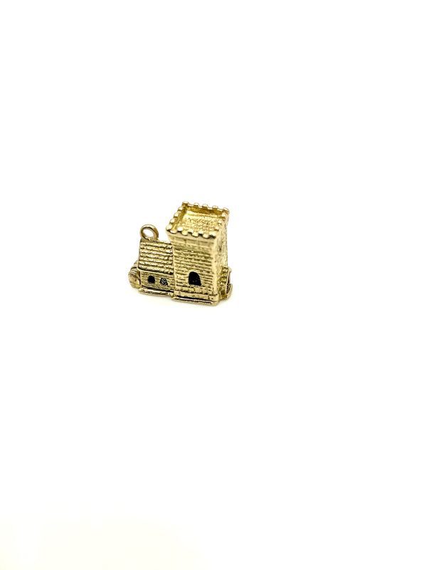 Antique 1802 9K Gold Church Charm – Opens to Blessing Scene – 3.9g – London Hallmark - Image 5