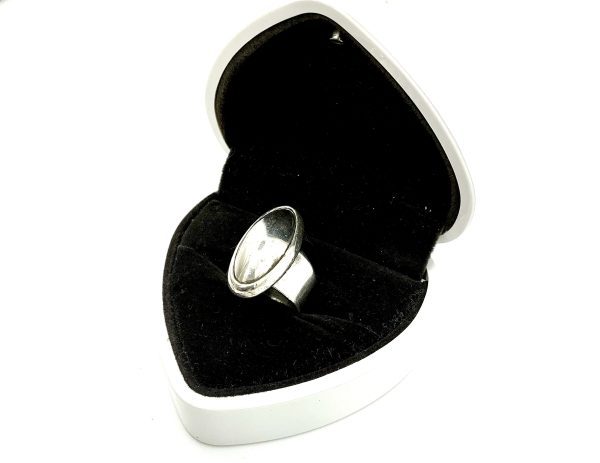 Vintage Mexican 925 Sterling Silver Domed Statement Ring, 12.44g, Size L/M - Image 2