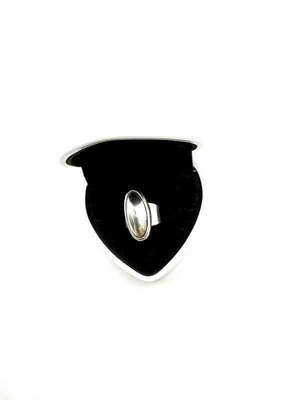 Vintage Mexican 925 Sterling Silver Domed Statement Ring, 12.44g, Size L/M - Image 3