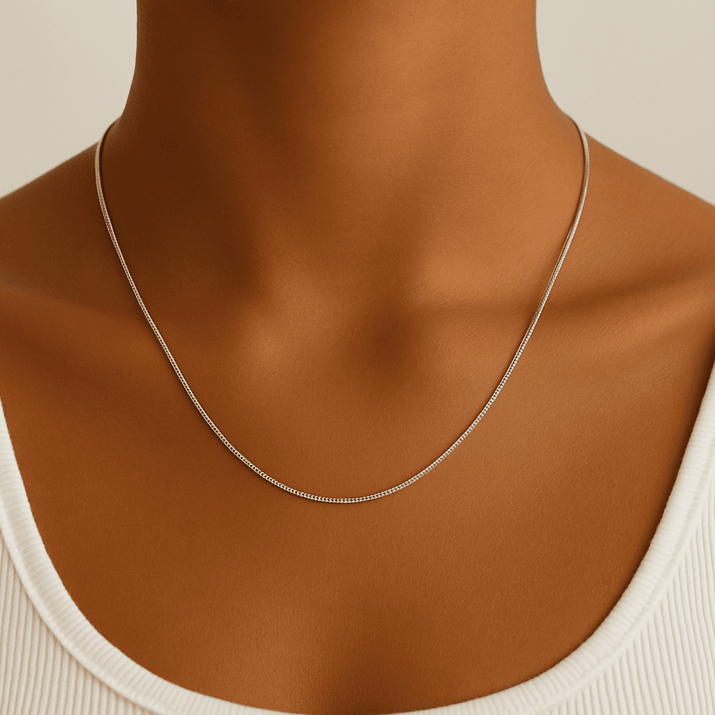 Fine 925 Sterling Silver Chain – 16” Necklace – 1.52g – Minimalist Everyday Jewellery – Insured Delivery