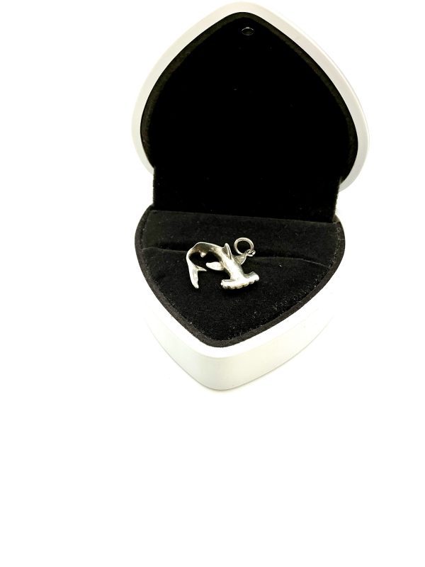 925 Sterling Silver Hammerhead Shark Pendant / Charm – 2.49g - Image 4