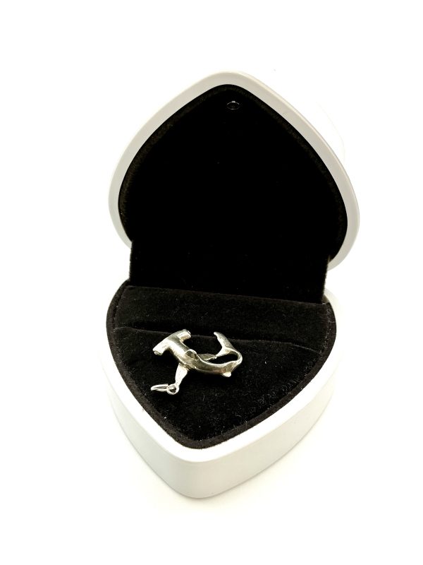 925 Sterling Silver Hammerhead Shark Pendant / Charm – 2.49g - Image 2